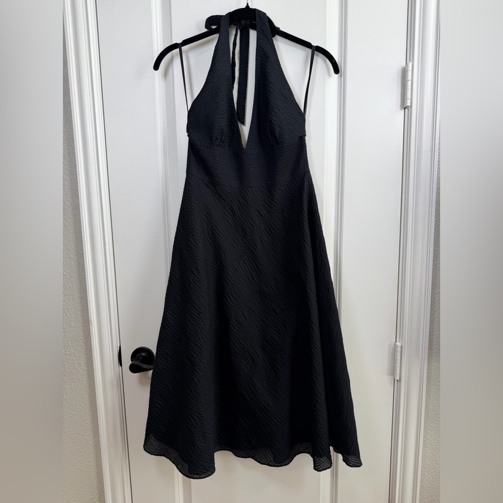 J. Crew Black Backless Dress